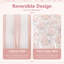 Ensemble de literie pour grand lit rose, ensemble d'édredon à volants en microfibre douce