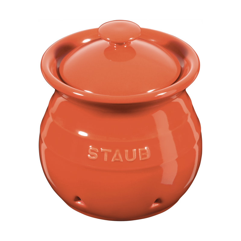 Pot à ail en céramique 10 cm, Cerisier