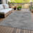 Machine Washable Indoor/Outdoor Chayden ACN1016 Charcoal Rug-109482814