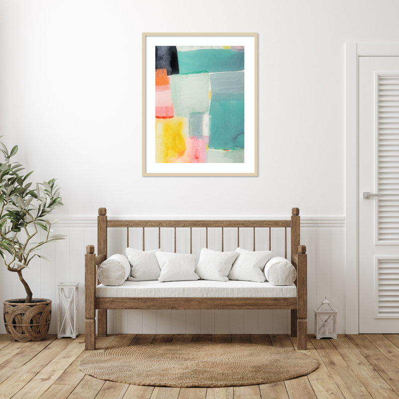 «United Colors I» par Amy Lighthall, impression sur bois encadrée, H 41 po x l 33 po, Brun