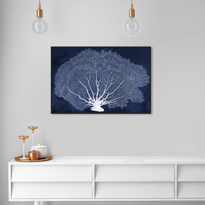 " Coral Fan Cyanotype Marine Life " by Oliver Gal