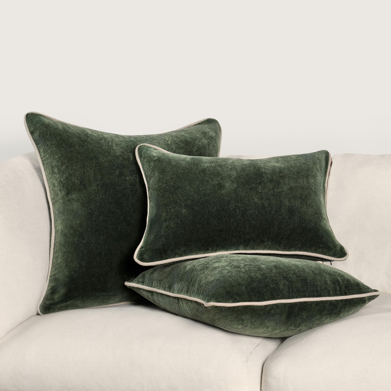 Goodall Throw Pillow, Rectangle 14"H x 20"W, Forest Green