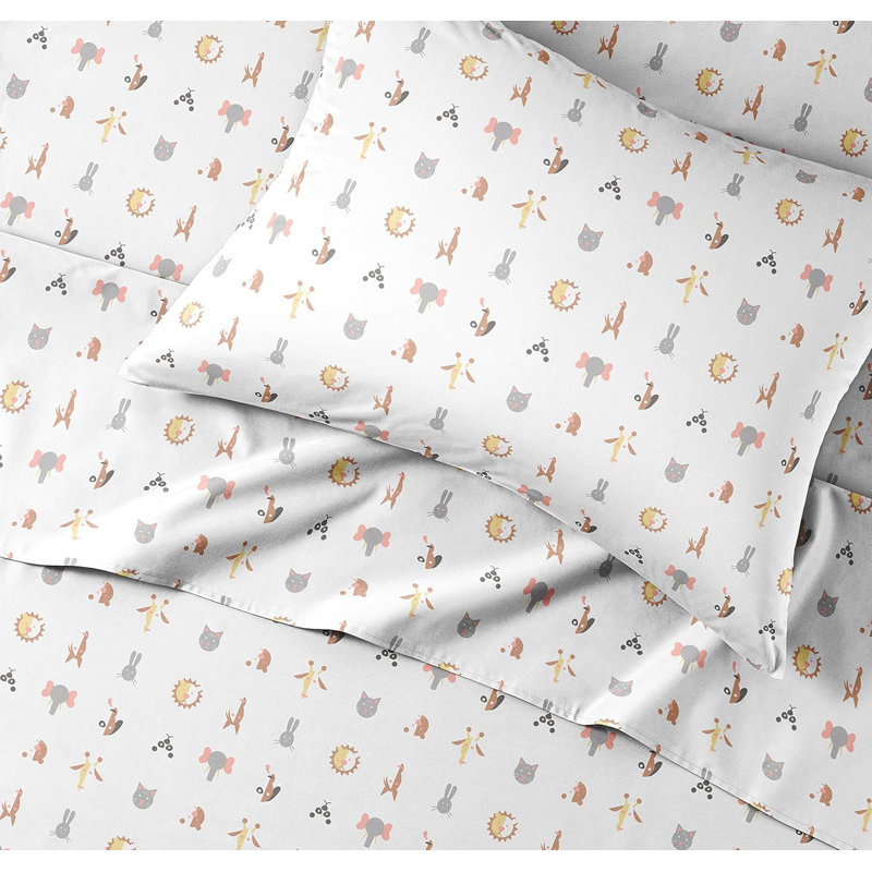 Kids Sheet Set, Soft Microfiber Bedding, Cozy & Breathable, Wrinkle Free Easy Care Bed Sheets, Twin Sheet Set + 1 Pillowcase