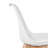 Dining Chairs Set Of 4, Mid-Century Modern Dining Chairs With PU Leather Seat Cushion, Ergonomic Molded Plastic Shell Chair With Solid Beech Wood Legs, Armless Kitchen Side Chairs For Dining Room, Living Room, Office-1361292382