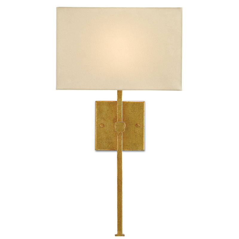 Ashdown Candle Wall Light, Antique Gold Leaf