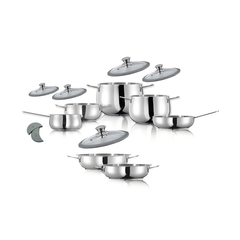 12 - Piece Stainless Steel Cookware Set