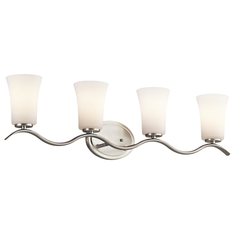 Guerro 4 - Light Dimmable Vanity Light, Brushed Nickel, Incandescent