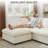  118.5” Oversized Modular Sectional Down Filled 4-Seater L Shape Upholstery Sofa with Storage Ottoman-665084436-646506176