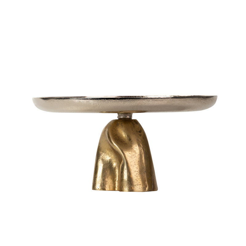 Aluminum Tray, Silver/Gold