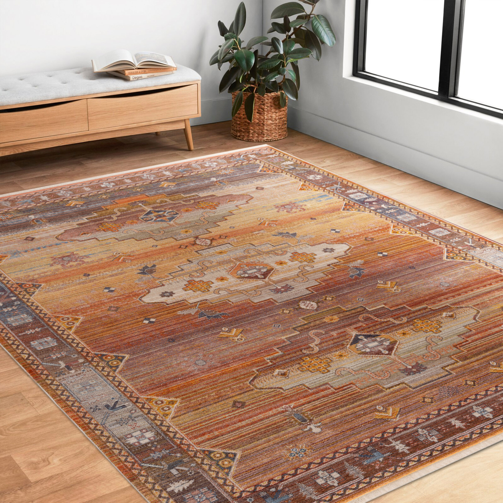 Foundry Select Vintage Bohemian Southwestern Sierra Area Rug & Reviews | Wayfair