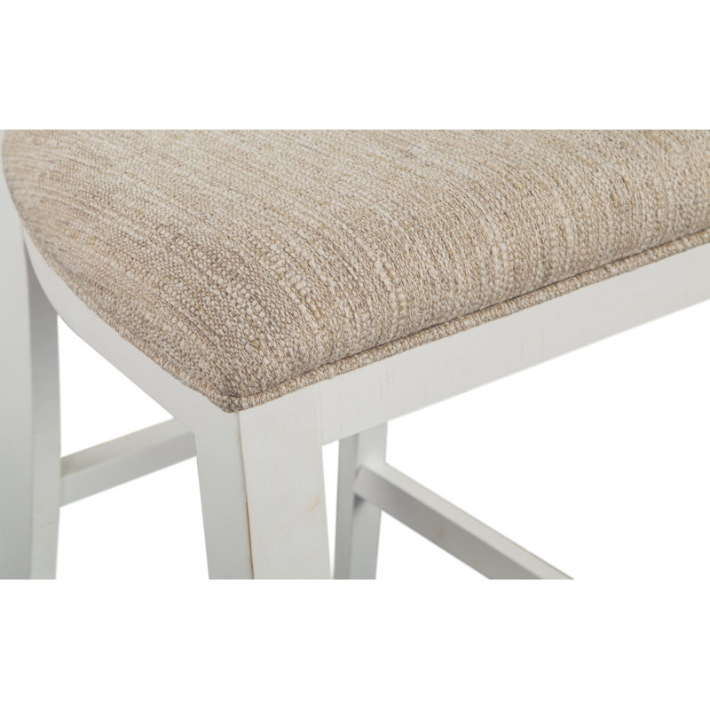 Chaise d'appoint en tissu, Brun, Blanc craie