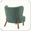 Fauteuil d'appoint rembourré Bella Home Cozy Seating-273769903