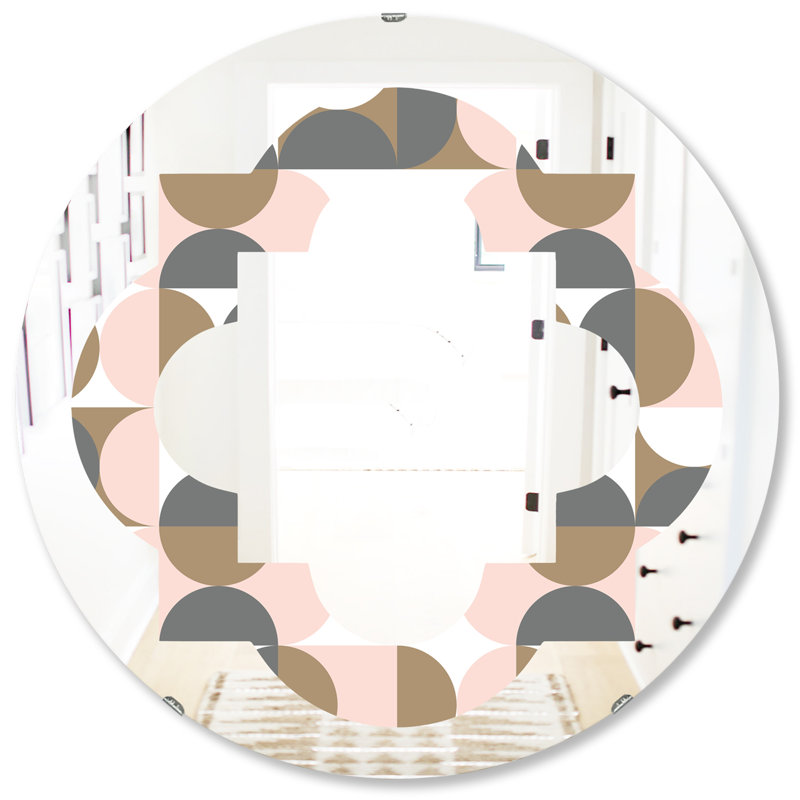Miroir mural Quatrefoil, H 31,5 po x l po