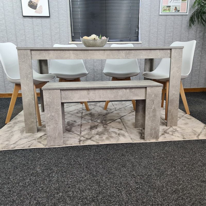 Oneridge 6 - Person Dining Set, 75cm H x 117cm W x 77cm D, White
