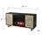 Sarenac 54.25'' W Brown Electric Fireplace with 5100 BTU
