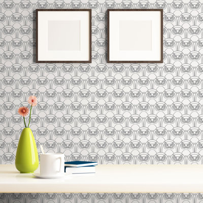 Panneau de papier peint adhésif Yuliya Owl