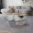 Modern Coffee Table, White, 35.4 x 11.8 x 35.4 Inches | 100% Tempered Glass Top, 100% Melamine Coated Particle Board Frame, Thickness: 0.7 Inches | Sleek and Stylish Design for Living Room & Home Décor-1654853544-1654853545