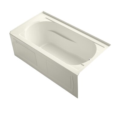 Devonshire Alcove Whirlpool with Integral Apron, Tile Flange, Right-Hand Drain and Bask™ Heated Surface -  Kohler, K-1357-RAW-96