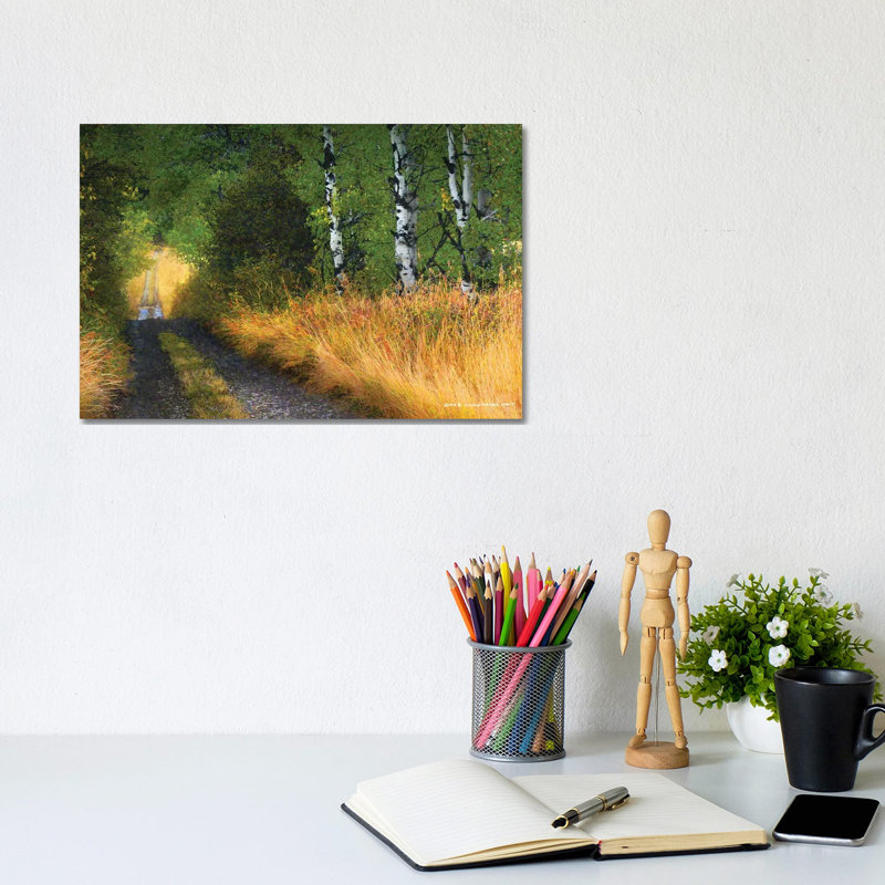 Road Thru The Trees by Christopher Vest - Wrapped Canvas Gallery-Wrapped Canvas Giclée, 20.32 cm H x 30.48 cm W