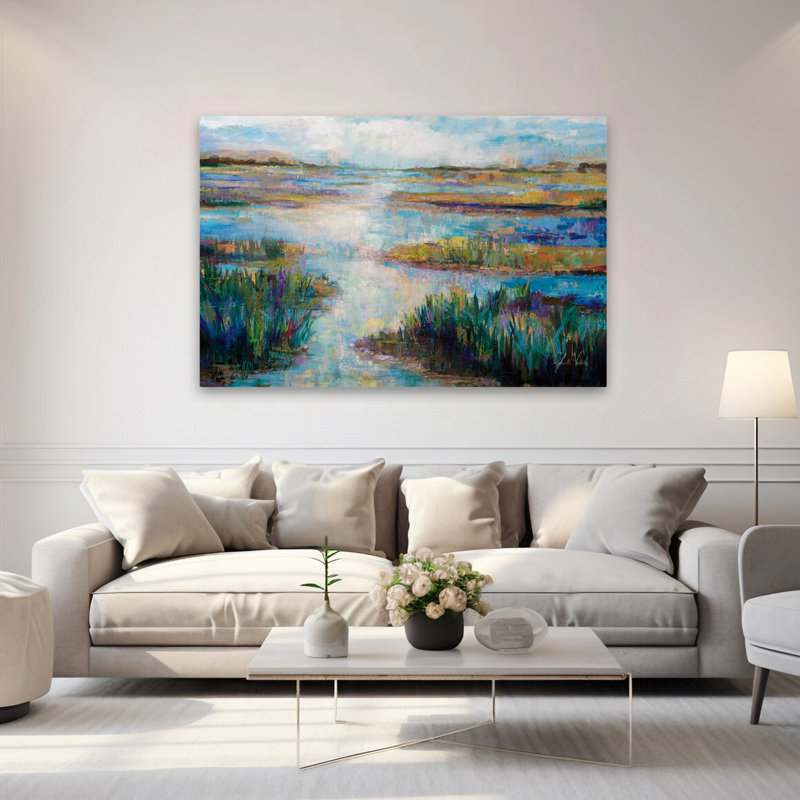 Salt Air Coastal; Nautique noir bleu gris baie brun, H 60 po x l 40 po