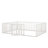 Diocles Metal Floor Bed Frame with Fence & Door-887592371-887592370