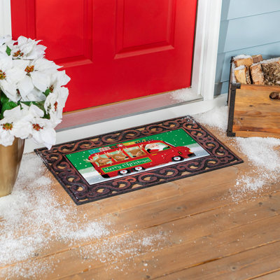 Tapis de Noël Christmas Bus Sassafras