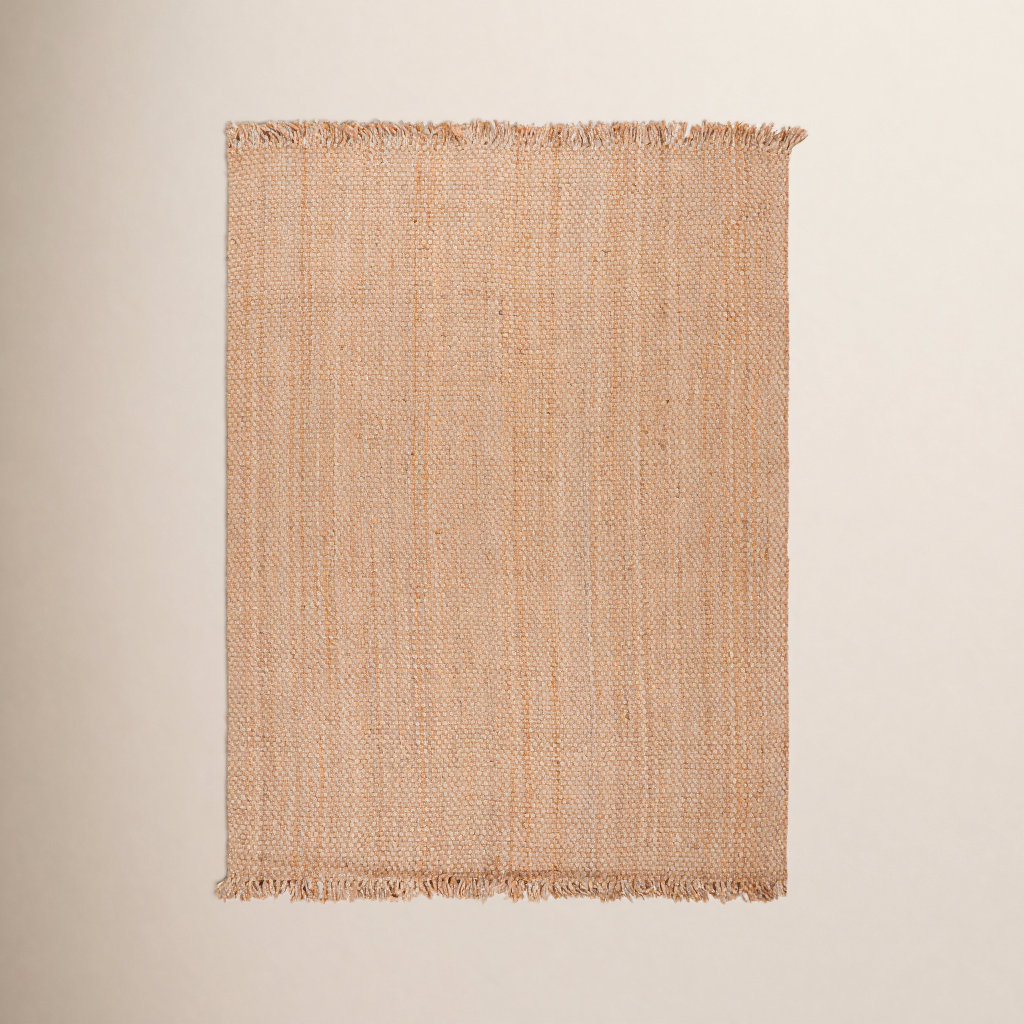 Parkerfield Natural Hand-Woven Jute Rug, Rectangle 6' x 9'