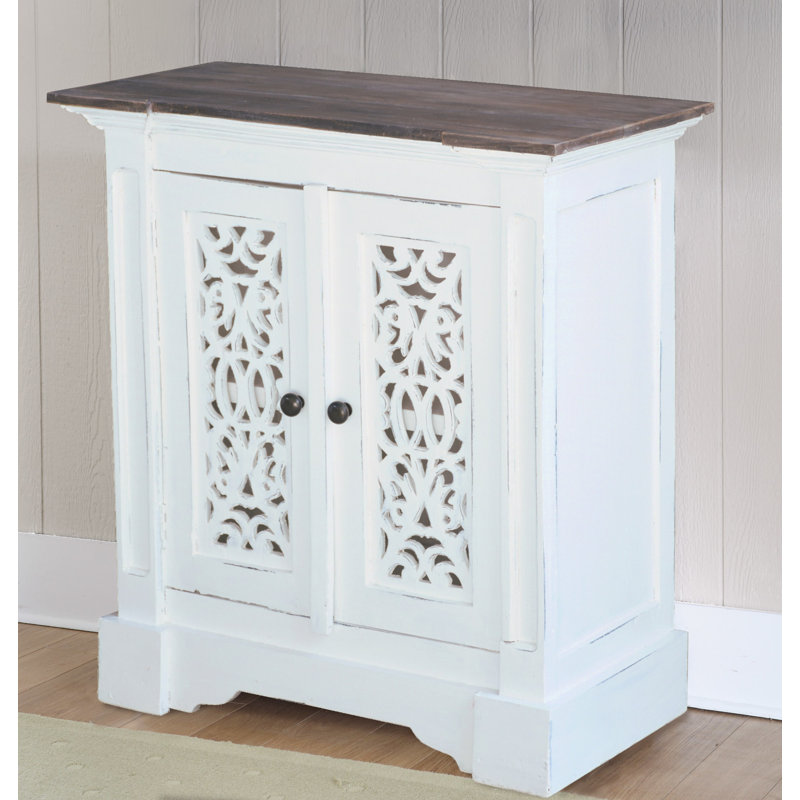 One Allium Way® Flossie Solid Wood Accent Cabinet | Wayfair