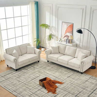 Luxurious Velvet Upholstered Sofa with High-Density Foam and Sturdy Wood Frame Perfect for Comfort and Style in Any Home