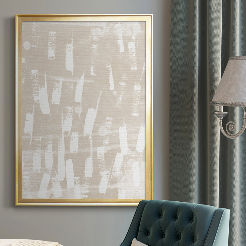 «Earth Gravure IV», toile encadrée de qualité supérieure - prête à être accrochée, H 30,5 po x l 22,5 po x P 1 po, Cadre doré