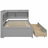 L-shaped Bunk Bed with Power Outlets, USB Charging Ports, and Two Drawers-1215351737-1215351736