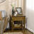 Vintage Coffee Table with Drawer and Open Shelf