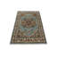 Tapis oriental en laine noué à la main bleu / ivoire / brun / beige Heriz