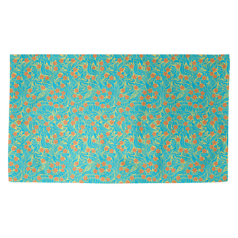 Tapis de porte d’intérieur anti-dérapant floral Avicia, Rectangle 3 pi 3 po x 5 pi 3 po