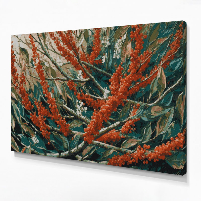 Art mural sur toile Botanical Rowan, H 11 po x l 14 po