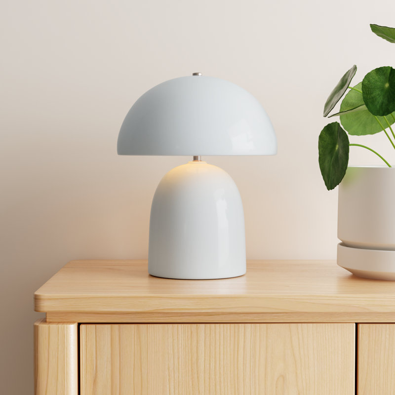 Hardacre Ceramic Table Lamp, Gloss White
