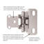 Cadre de façade semi-dissimulé à fermeture automatique 1/2 po - Nickel satiné - Charnières de porte d'armoire (ensemble de 10)-9114217-125475162