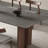 Modern simple grey rock slab dining table-16229024