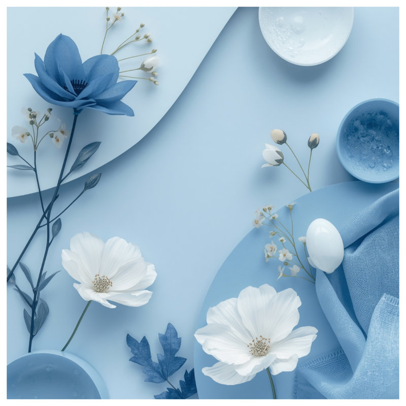 Rideaux à motif floral bleu, voilages et voilages à motif floral - 1 panneau, 50 po x 92 po - 1 panneau, Transparent