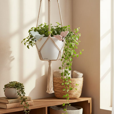 Porte-pot décoratif papillon - ensemble de 2