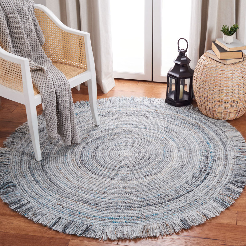 Braided Hand Woven Performance Rug, Round 6'