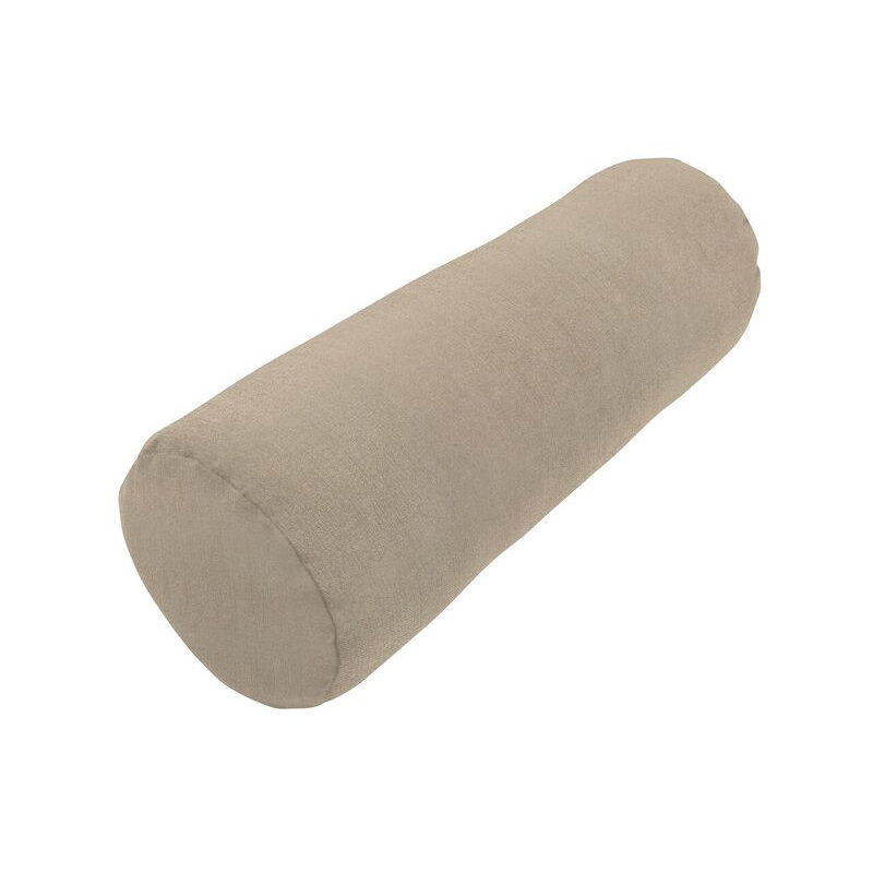 Outdoor Sunbrella Knife Edge Bolster Pillow, Canvas Taupe Sunbrella® Canvas