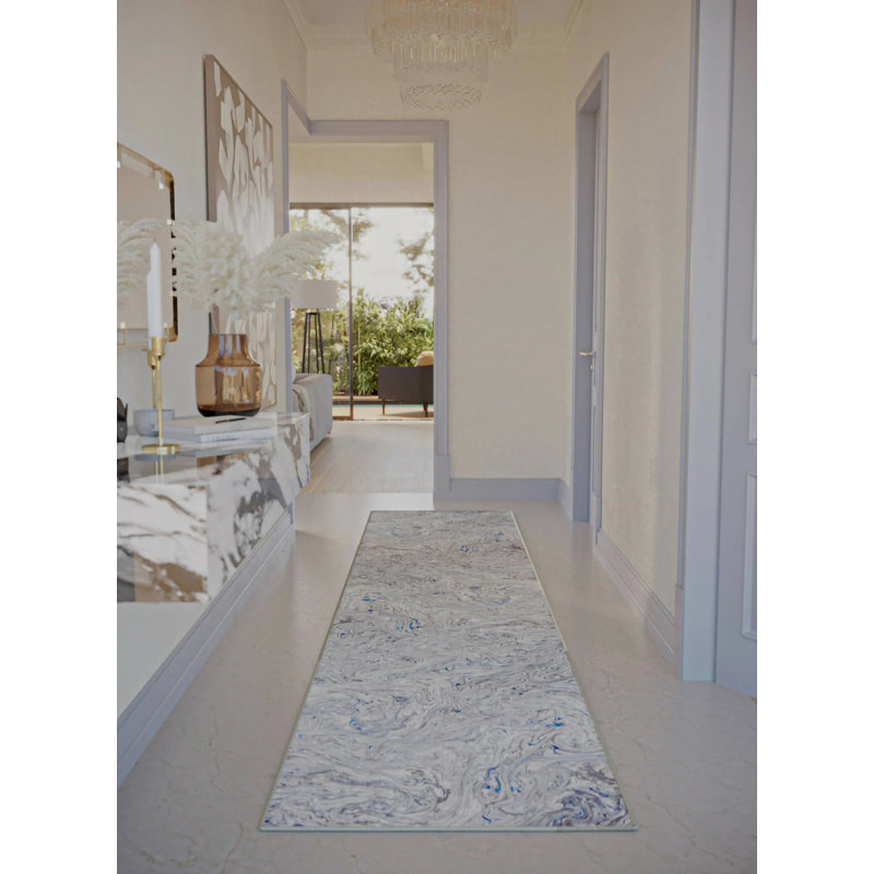 Abstract Indoor Rug, Runner 2'9" x 10'