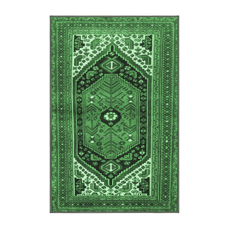 Washable Oriental Indoor Rug, Rectangle 6' x 9'
