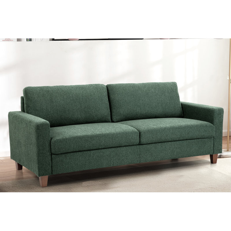 Karrara 77'' Sofa, Green 100% Polyester