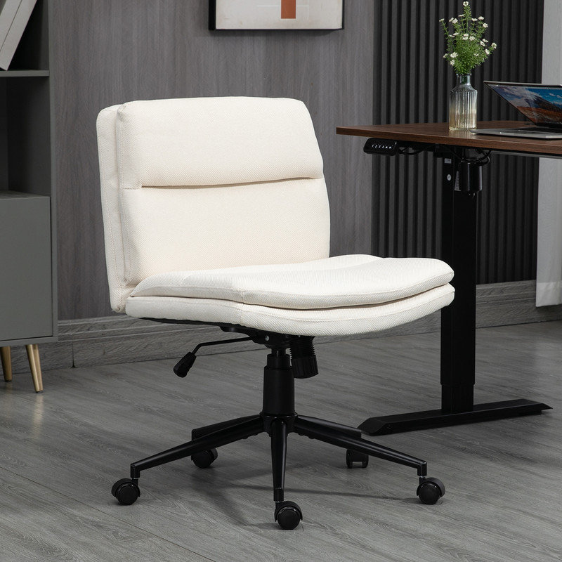 Chaise de bureau Bauke, Beige, Oui