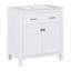 Ensemble de meuble-lavabo moderne 30 po avec lavabo en céramique, armoire 2 portes, tablette et portes à fermeture douce 30 po-452384017
