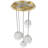 Elmendorf 5 - Light Brushed Brass Cluster Pendant