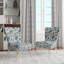 Fauteuil d'appoint rembourré à motif cachemire scandinave Simplicity
