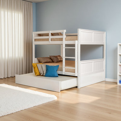 Full Over Full Bunk Bed With Twin Size Trundle